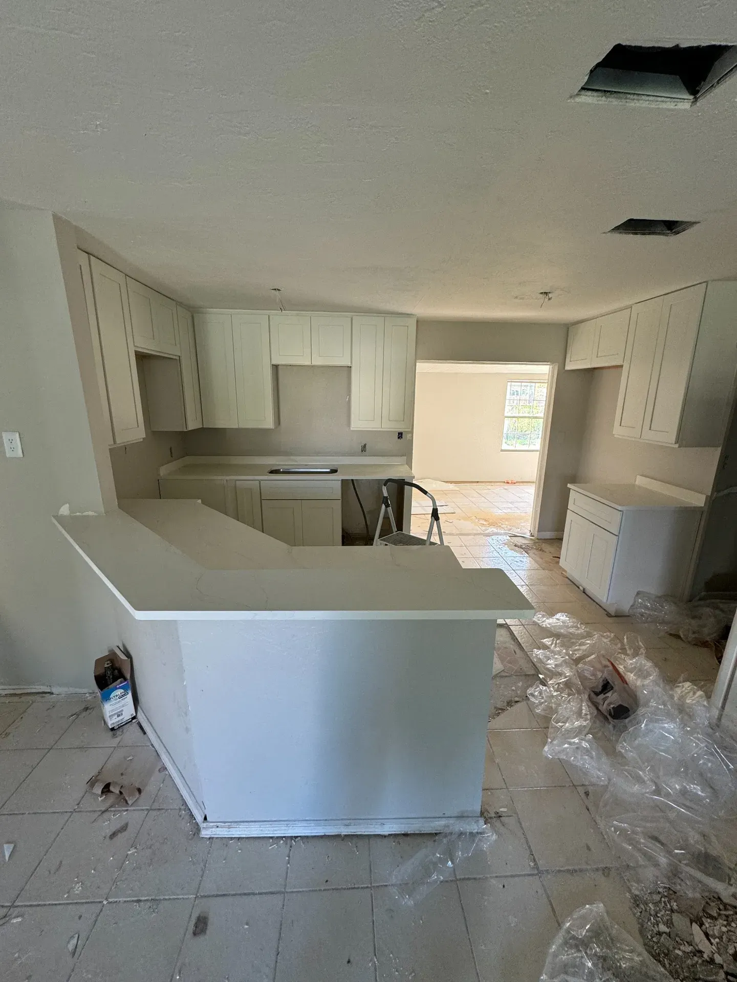 Residential kitchen rehabilitation in progress