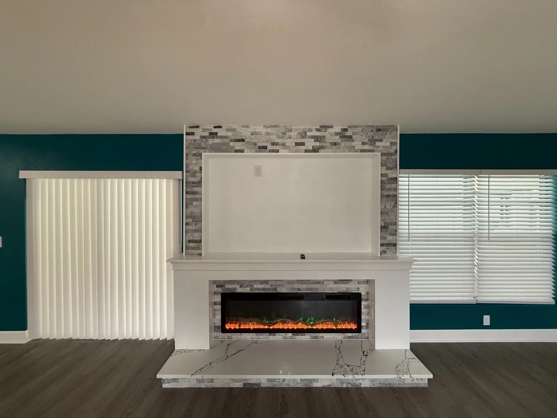 Completed Seffner fireplace after renovation